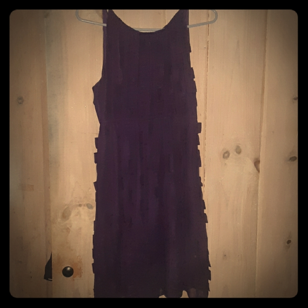 Purple tag dress